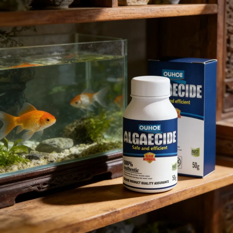 Aquarium Plant Liquid Fertilizer - 50g高効率藻類駆除剤、水槽・池の藻類・苔の抑制、緑水減少、水質浄化