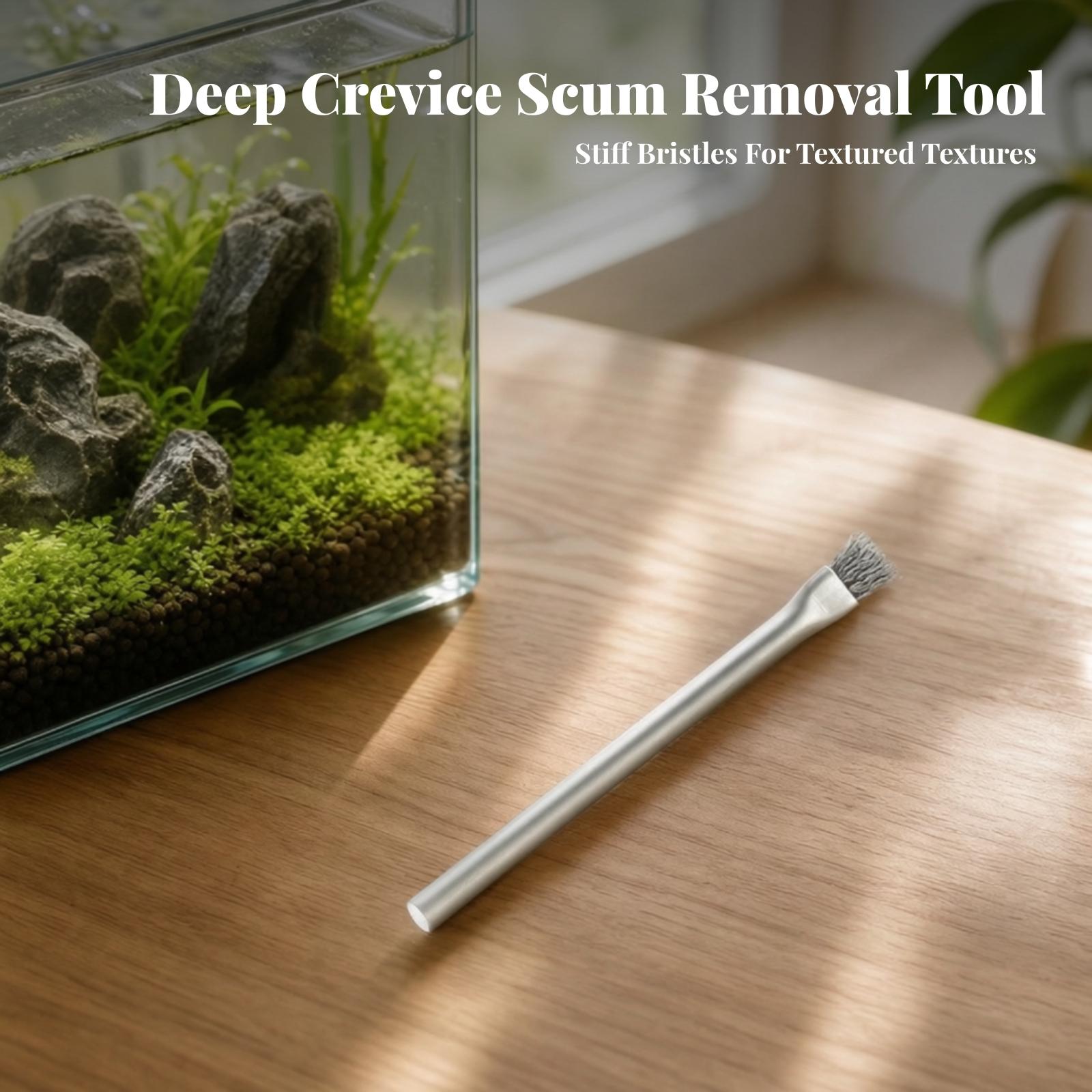 Planted Aquarium Hardscape - 水槽用藻類除去ブラシ。ステンレス製ワイヤーを使用し、水槽の景観を整え、水生植物水槽のバイオフィルムを除去するのに適しています。