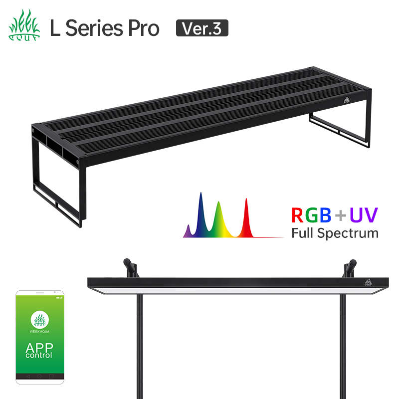 Aquarium Planted Tank Light - 水族館に植えられたLEDライト,1シリーズ,調光器とタイマー,アプリコントロール,rrb uva