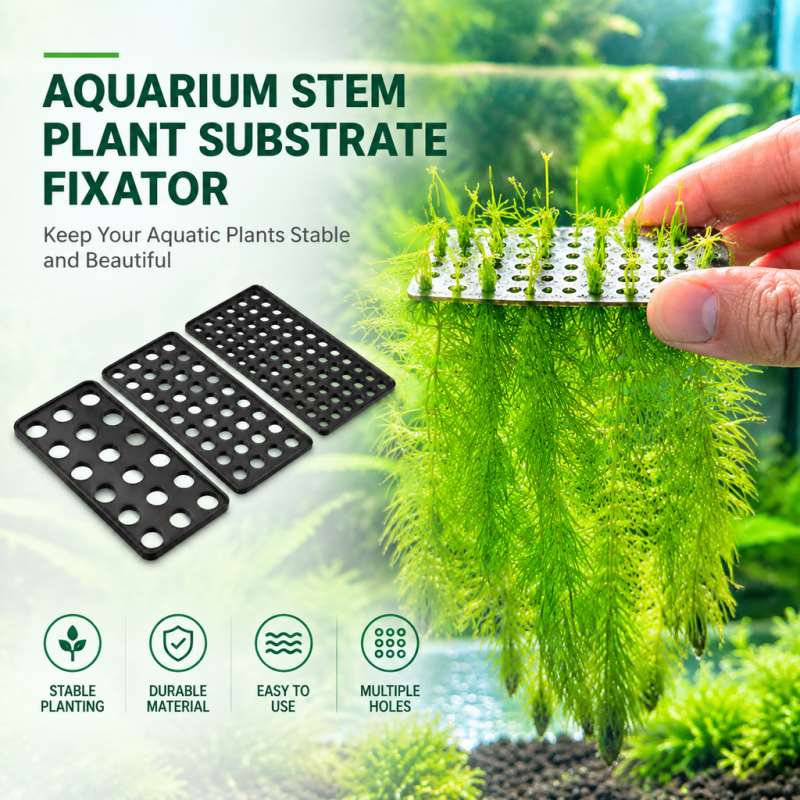 Aquarium Planted Tank Substrate - 水槽用植物固定具、水草用土台固定具、水槽レイアウト用植物アンカー、水底景観用砂利固定具