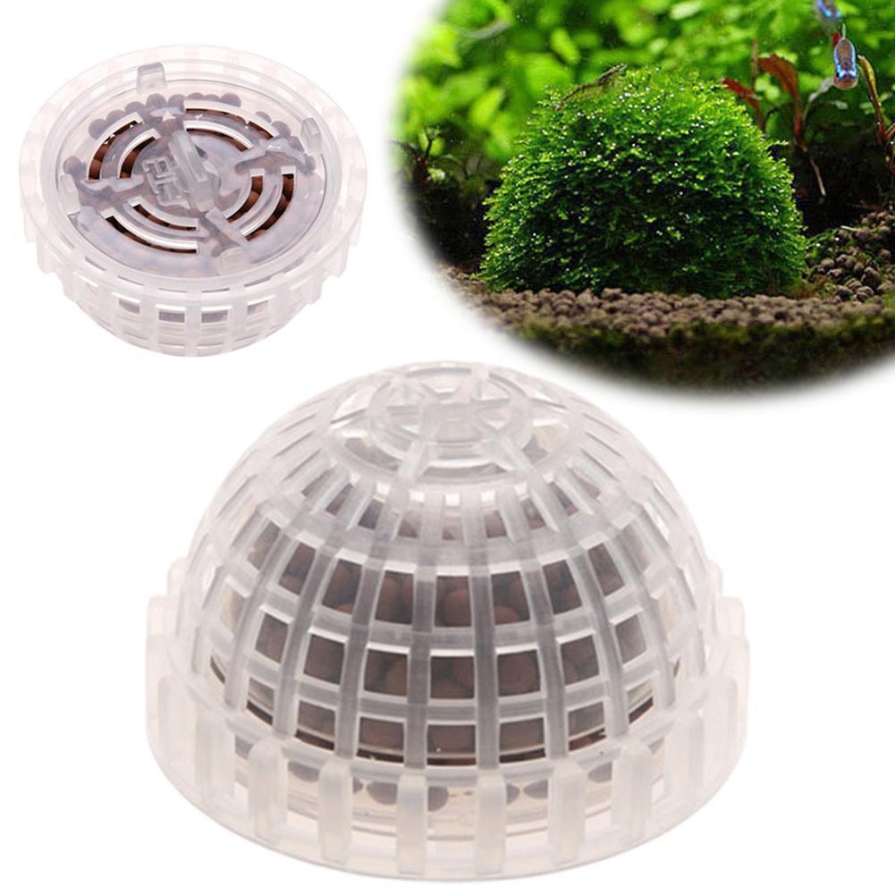 Aquarium Planted Tank Substrate - 1pc 水生ペット用品装飾水族館苔ボール生植物フィルタージャワエビ水槽の装飾アクセサリー