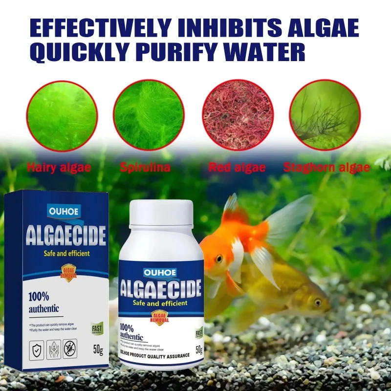 50g高効率藻類駆除剤、水槽・池の藻類・苔の抑制、緑水減少、 - Aquarium Plant Liquid Fertilizer のレビューと価格