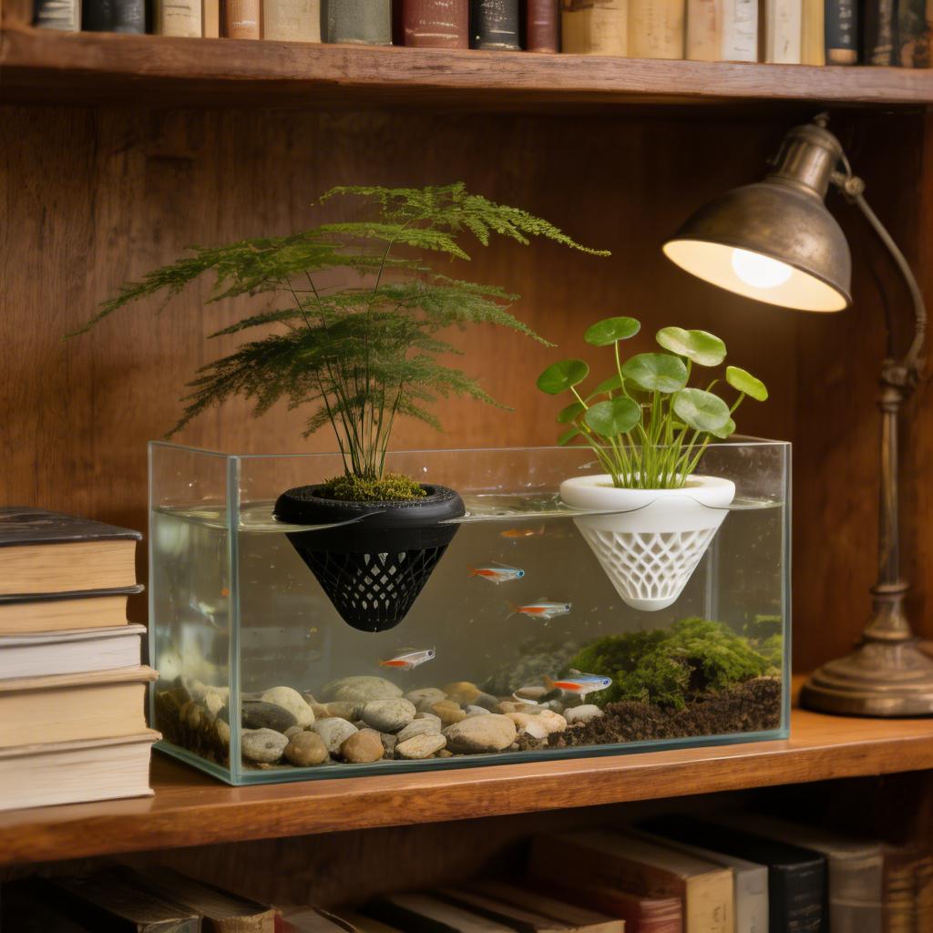 2個入りフローティングアクアリウムプラントホルダー、水槽用吊 - Aquarium Plant Growth のレビューと価格