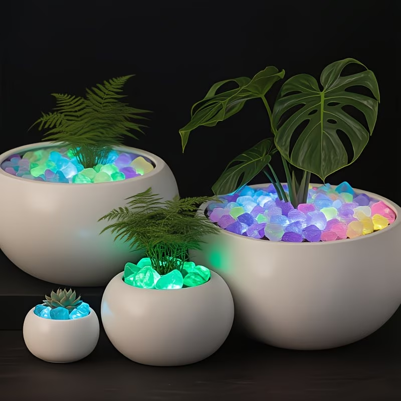 300個入り発光小石セット、0.9〜1.5cm樹脂製グロース - Aquarium Plant Growth のレビューと価格