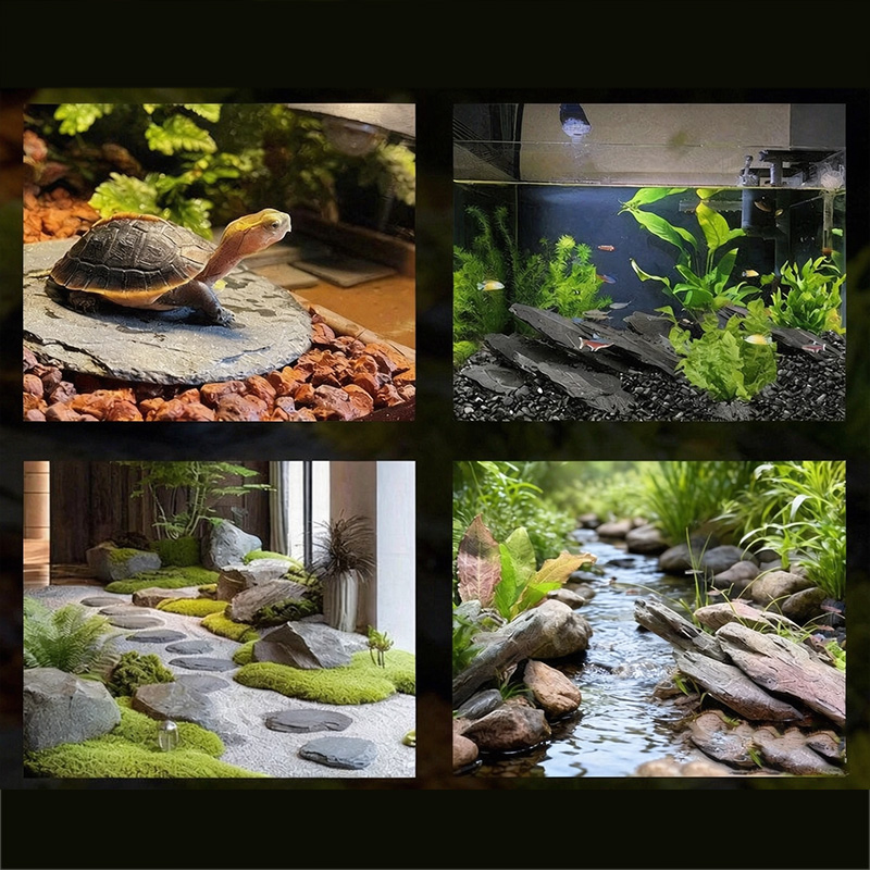 500g/1000g アクアリウムスレートチップ – 魚に安 - Planted Aquarium Hardscape のレビューと価格