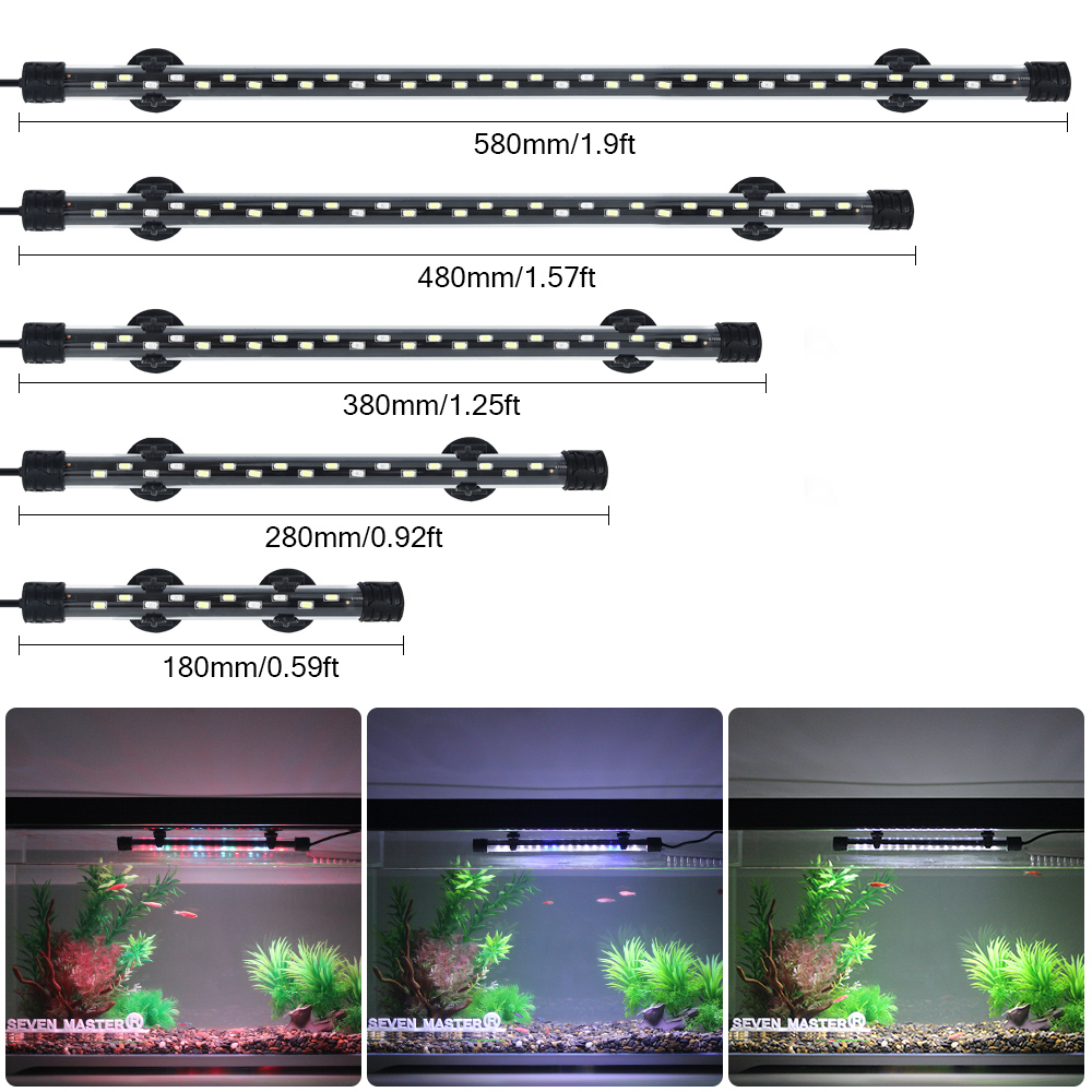 水族館ライト LED 植物成長ランプ防水水槽ライト 18-5 - Aquarium Plant Growth のレビューと価格