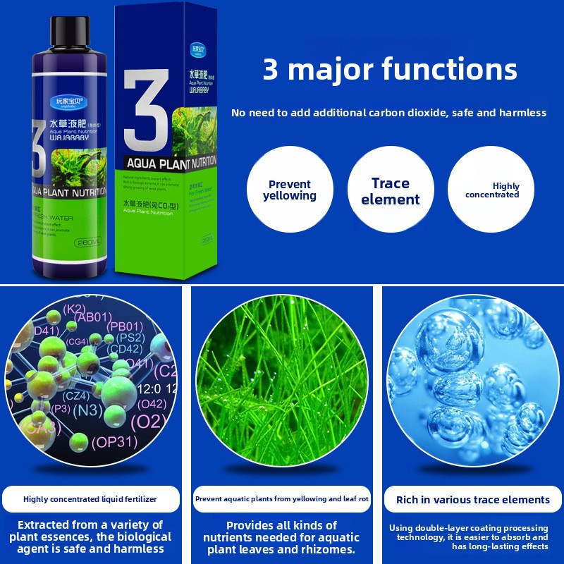 WAJABABY 液体水草肥料 - 水草水槽の繁栄のための完 - Aquarium Plant Liquid Fertilizer のレビューと価格