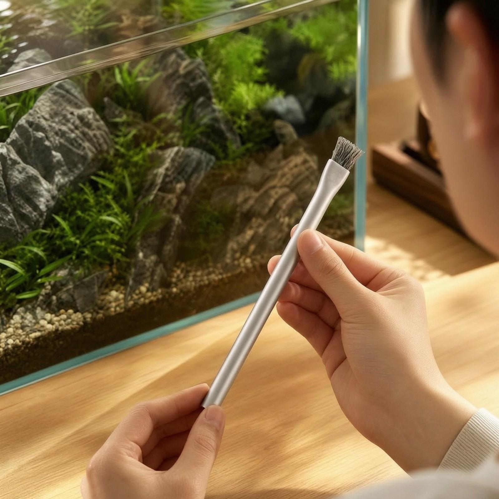 水槽用藻類除去ブラシ。ステンレス製ワイヤーを使用し、水槽の景 - Planted Aquarium Hardscape のレビューと価格