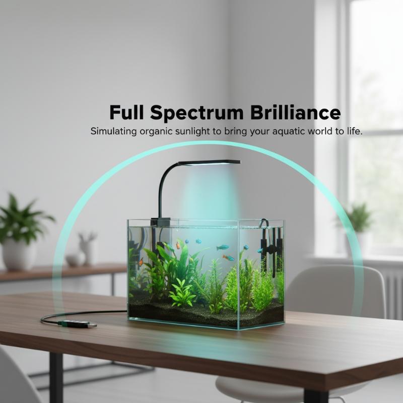 USB水槽クリップライトフレキシブルネックフルスペクトルLE - Aquarium Planted Tank Light のレビューと価格