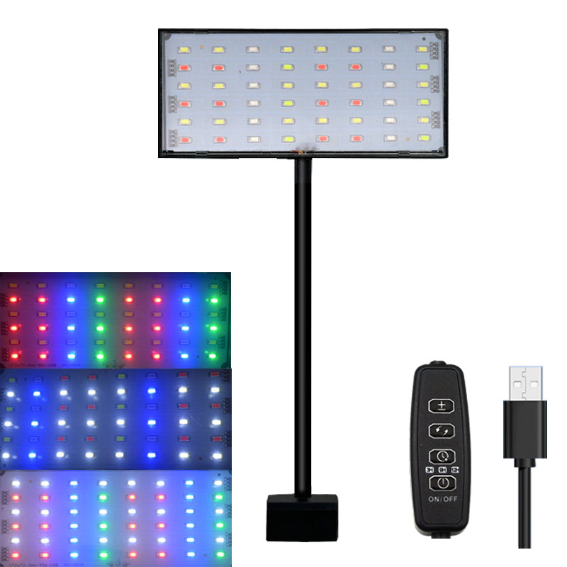 水槽用フルスペクトルLEDライト、サイクルタイマー付き、3色 - Aquarium Planted Tank Light のレビューと価格