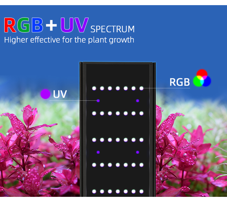 水族館に植えられたLEDライト,1シリーズ,調光器とタイマー - Aquarium Planted Tank Light のレビューと価格