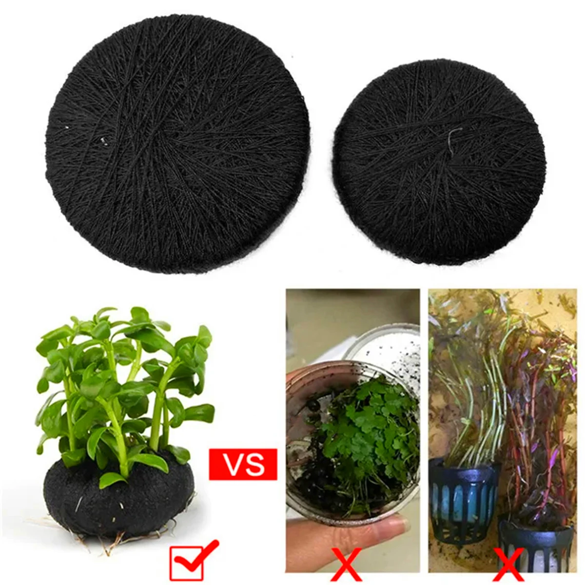 黒い水槽の装飾,水生植物の根のための水生草の植え付け,栽培, - Aquarium Planted Tank Substrate のレビューと価格