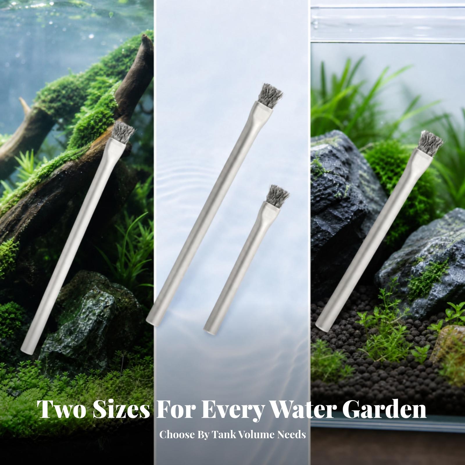 水槽用藻類ブラシ、ステンレス製ワイヤー製、水槽の装飾、バイオ - Planted Aquarium Hardscape のレビューと価格